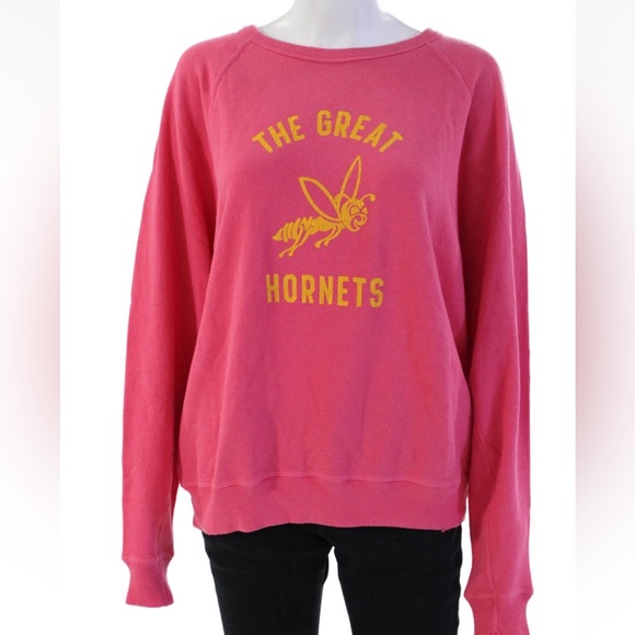 THE GREAT. LOOK .  ❤️❤️. Pink Sweatshirt. M - Picture 1 of 4